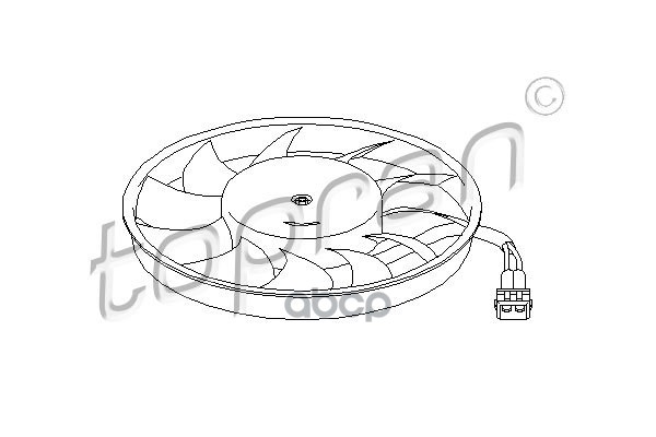 Вентилятор Охлаждения Двигателя Замена Для Hp-109828755 topran арт 109828001 7590₽
