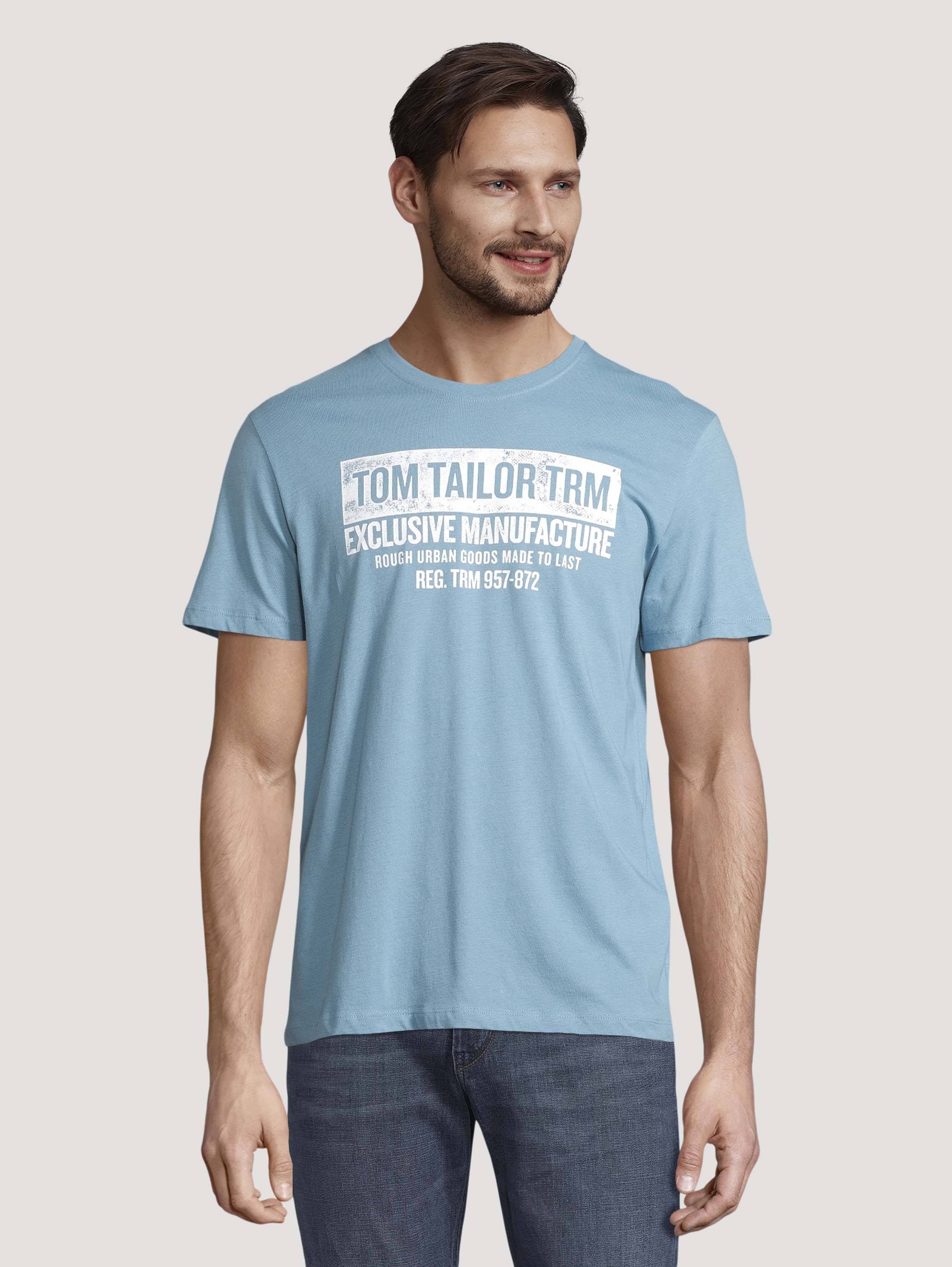 

Футболка мужская TOM TAILOR 1029297 голубая L, 1029297