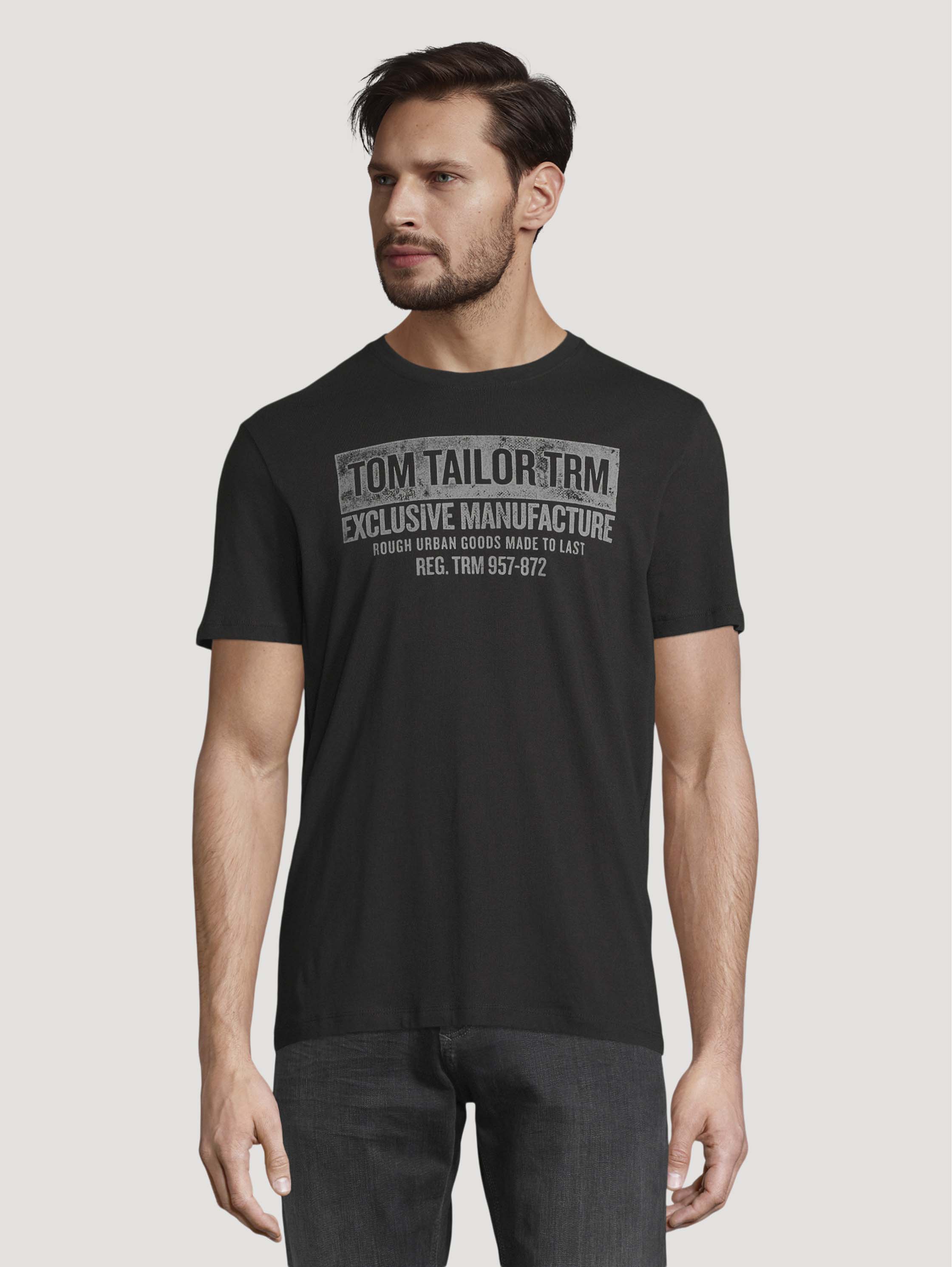 

Футболка мужская TOM TAILOR 1029297 черная S, 1029297