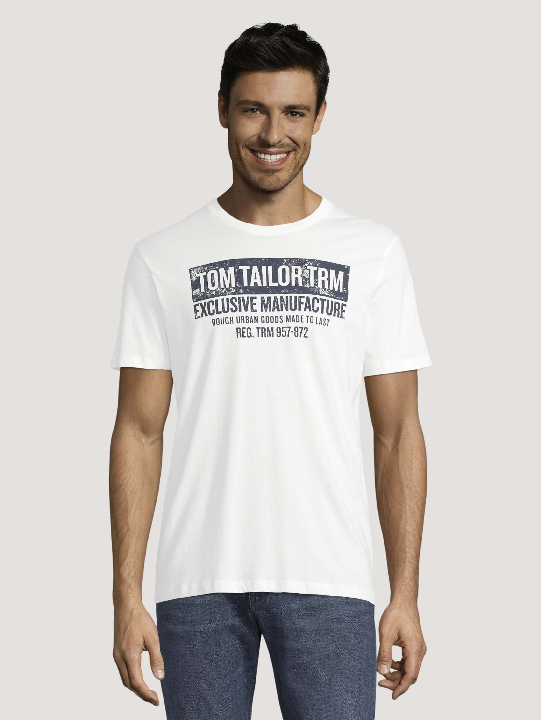 фото Футболка мужская tom tailor 1029297 белая xl