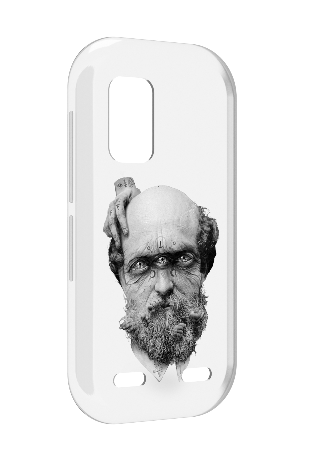 

Чехол MyPads страшный бородатый мужчина абстракция для UleFone Armor X10 / X10 Pro, Прозрачный, Tocco