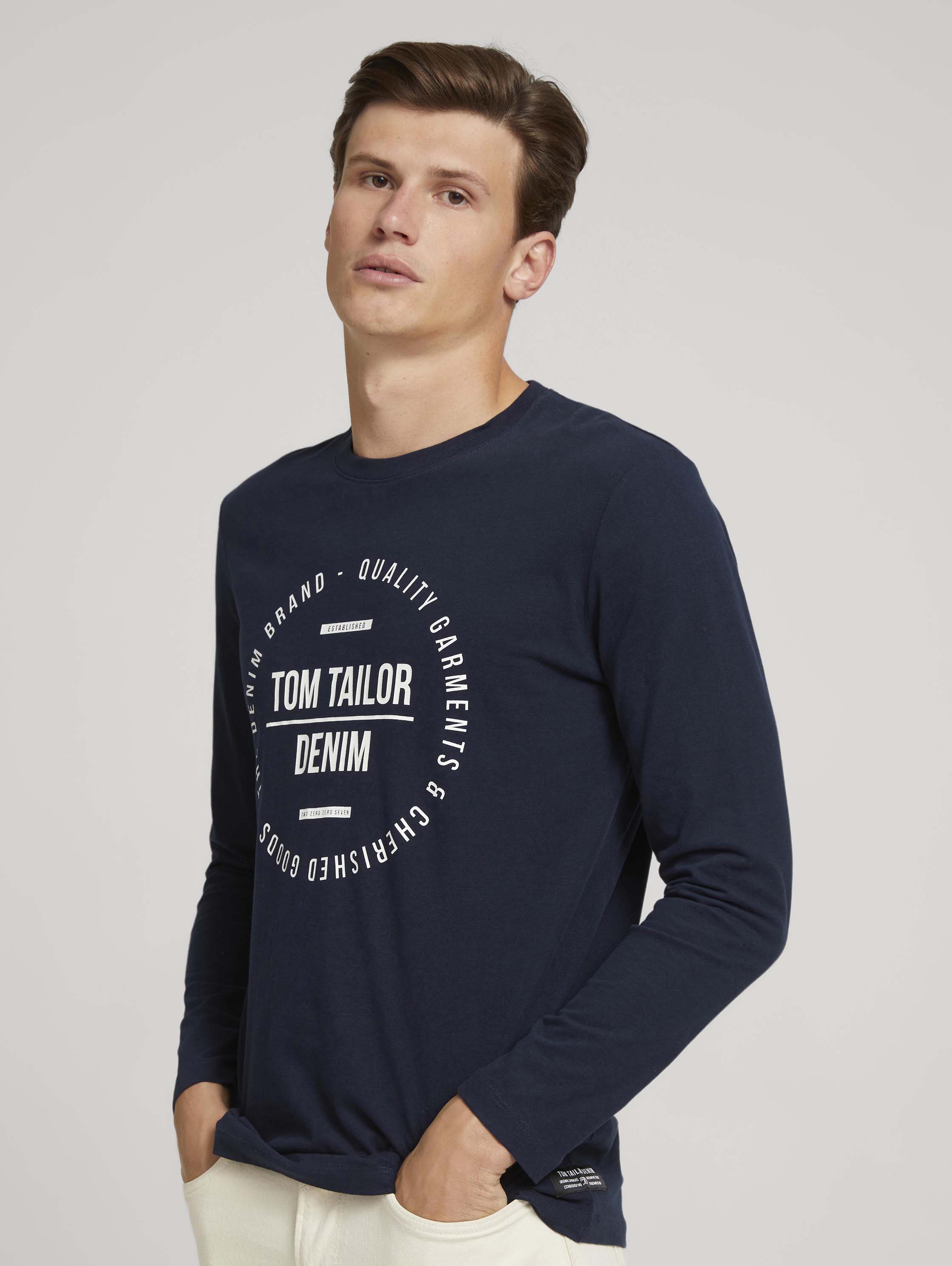 

Лонгслив мужской TOM TAILOR 1026945 синий L, 1026945