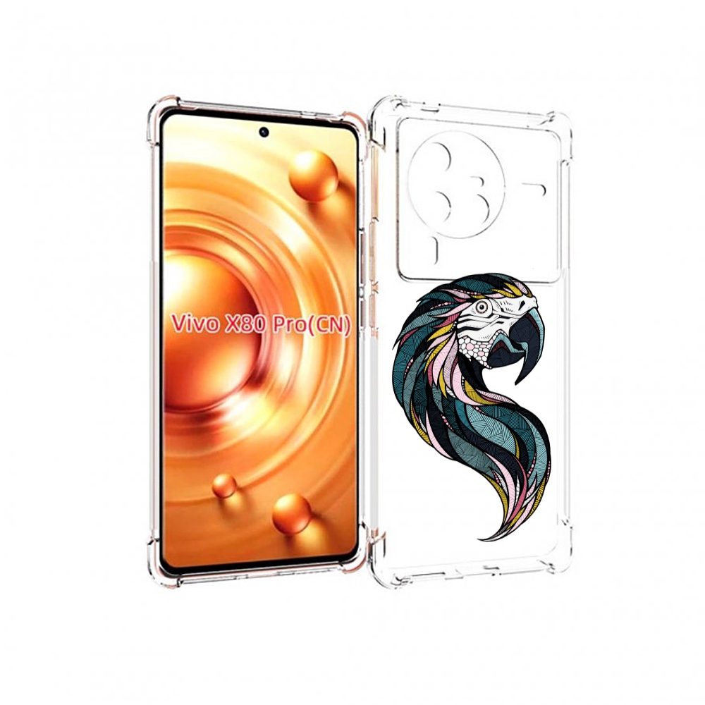 

Чехол MyPads полупопугай для Vivo X80 PRO, Прозрачный, Tocco