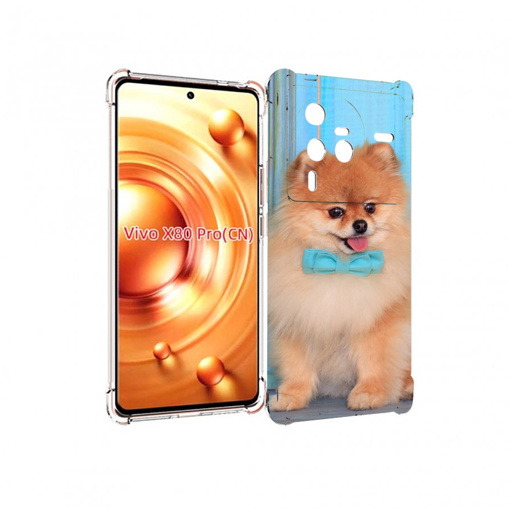 

Чехол MyPads померанскии шпиц для Vivo X80 Pro, Прозрачный, Tocco