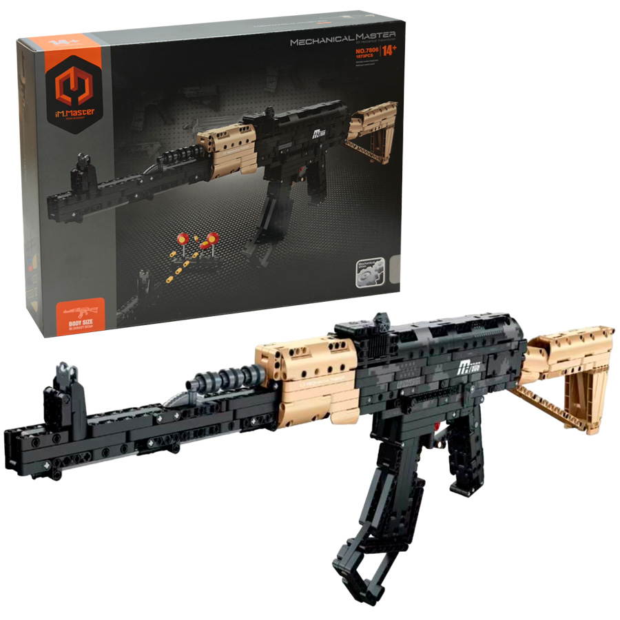

Конструктор iMMaster 7806 Автомат АК-47 Mechanical Master 1073 детали