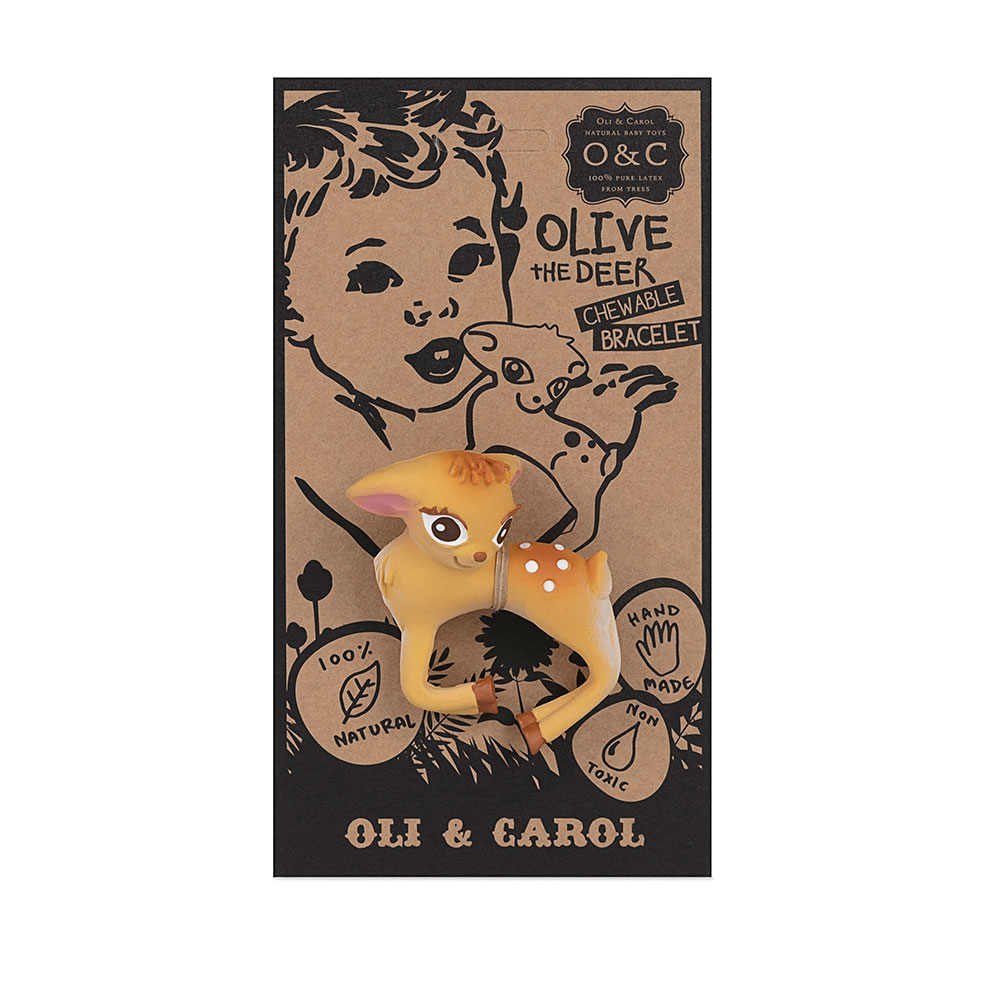 Прорезыватель OLI&CAROL Olive the deer L-DEER BRACELET-UNIT