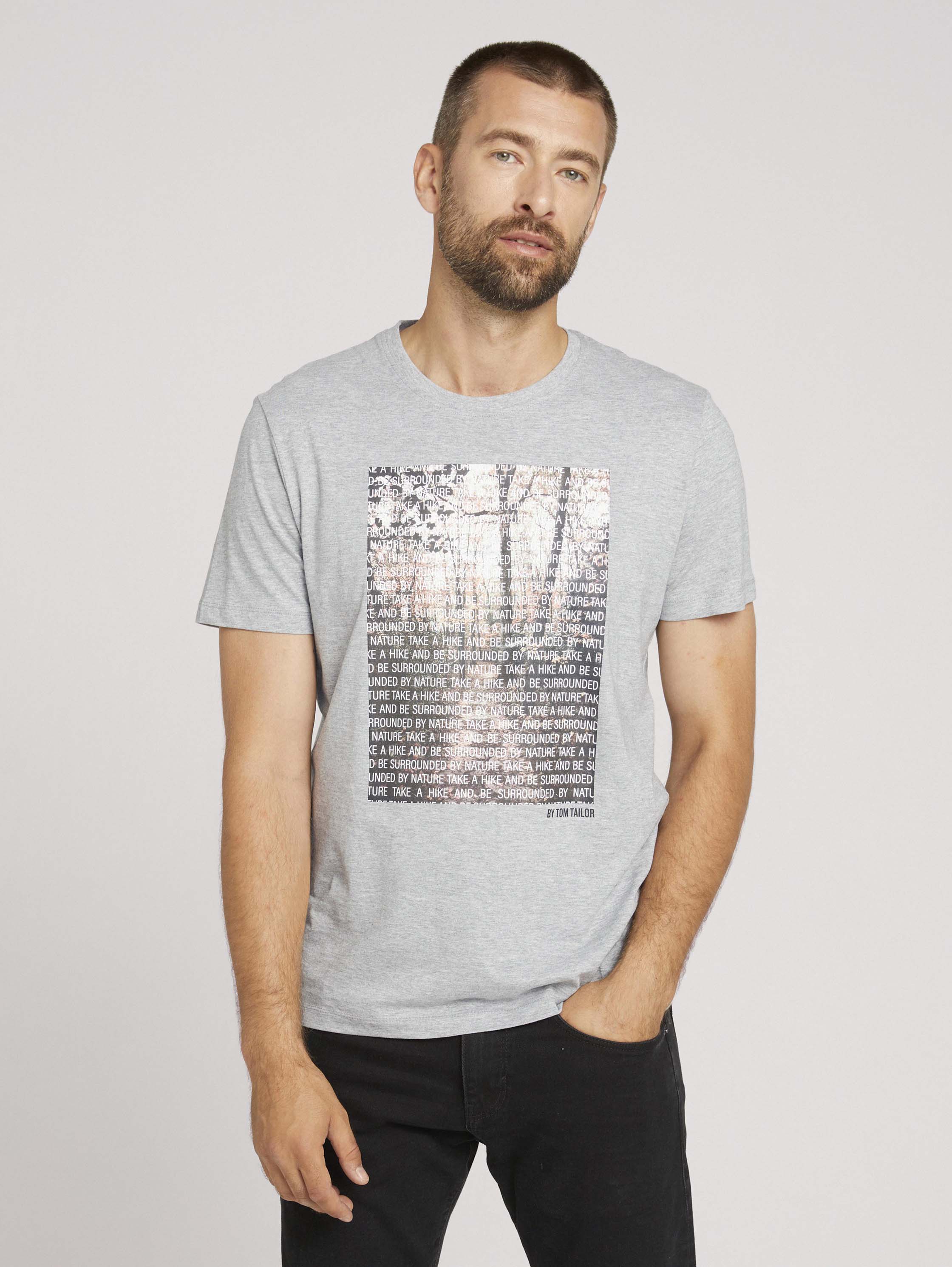 

Футболка мужская TOM TAILOR 1027414 серая M, 1027414