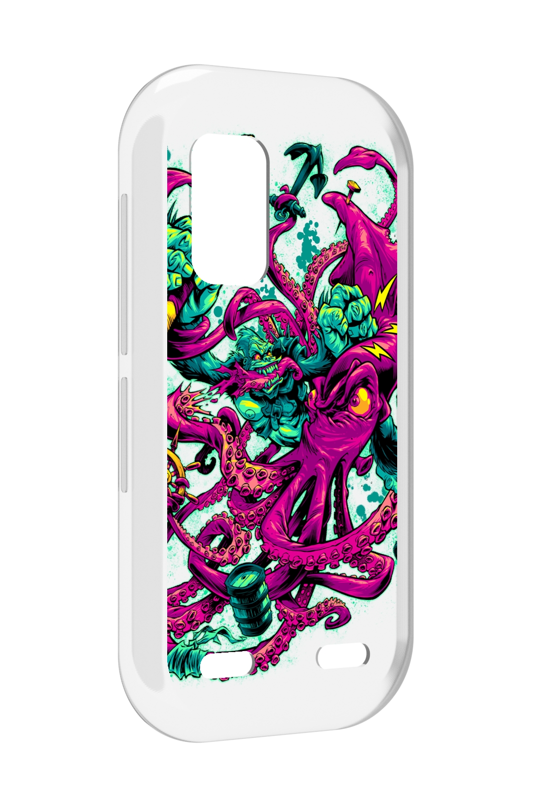 

Чехол MyPads фиолетовый кракен для UleFone Armor X10 / X10 Pro, Прозрачный, Tocco