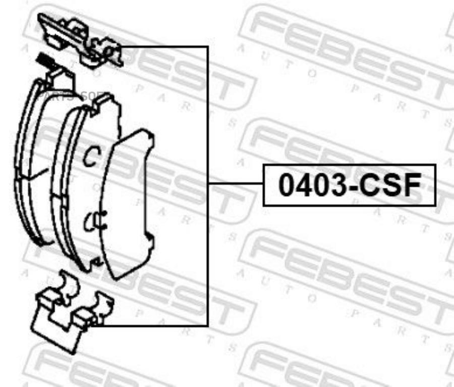 

Монтажный комплект для дисковых колодок MITSUBISHI LANCER 2000-2009 0403-CSF