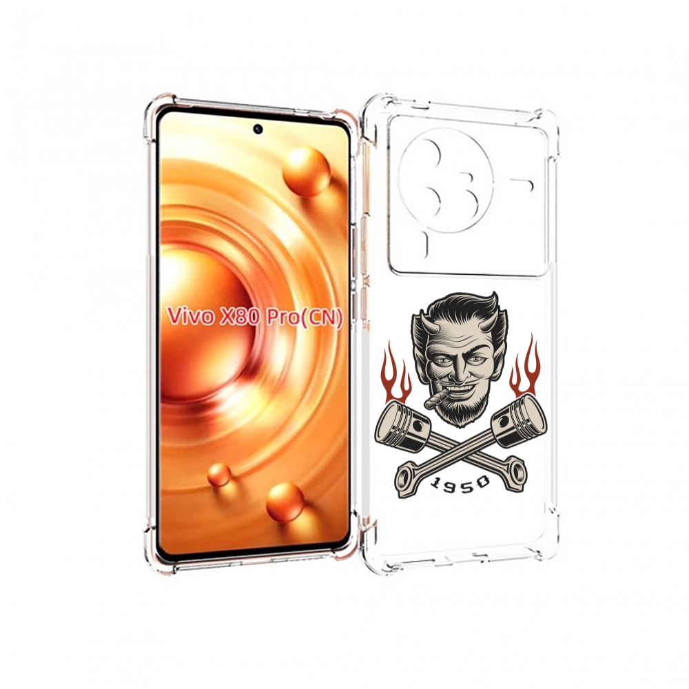 

Чехол MyPads поршни-горят для Vivo X80 PRO, Прозрачный, Tocco