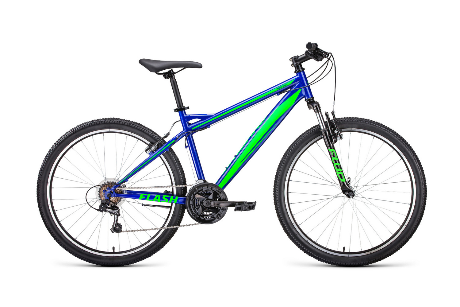Горный велосипед Forward Велосипед Горные Flash 26 1.0, год 2021 , ростовка 19, цвет Синий