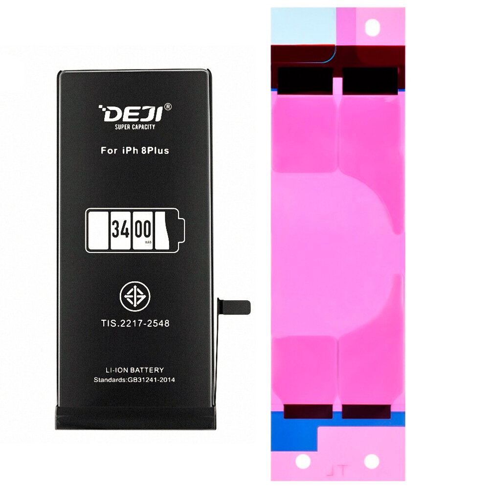 Аккумулятор увеличенной ёмкости для iPhone 8 Plus (DEJI) усиленная батарея 3400mAh
