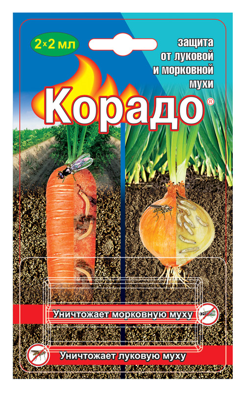 

Инсектицид ВХ Корадо от луковой и морковной мухи 2х2мл (завод уп. 100 шт) (100 шт.), Корадо