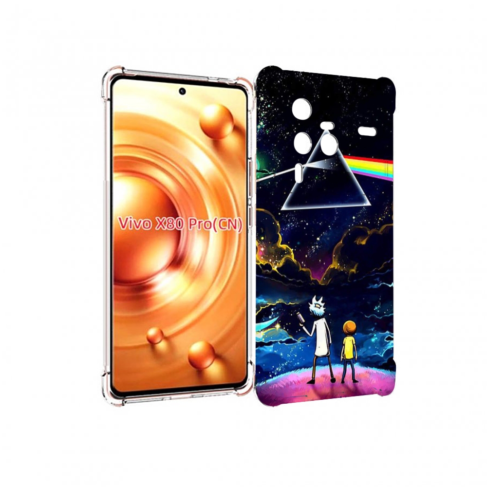 

Чехол MyPads рик и морти в космосе для Vivo X80 PRO, Прозрачный, Tocco