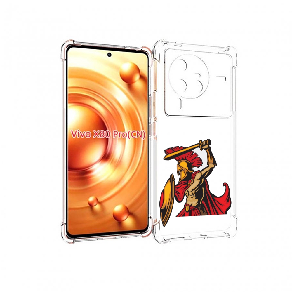 

Чехол MyPads римский-воин для Vivo X80 Pro, Прозрачный, Tocco