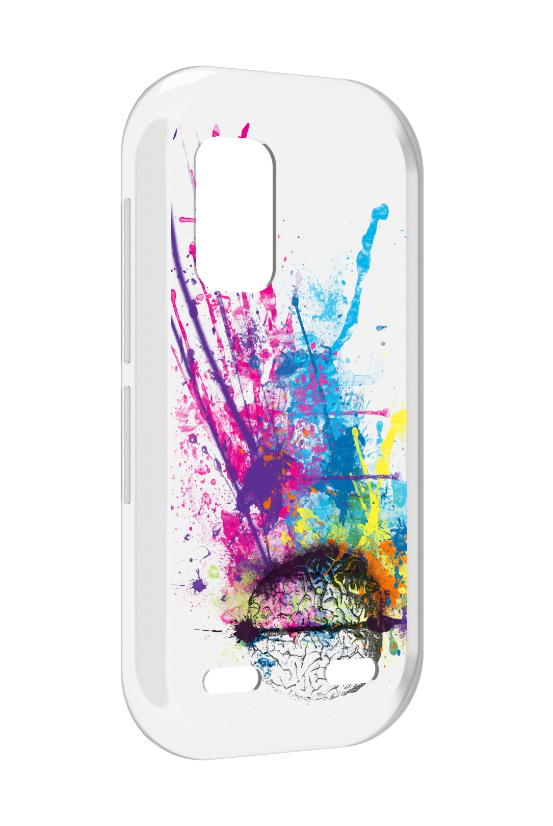 

Чехол MyPads яркий красочный мозг для UleFone Armor X10 / X10 Pro, Прозрачный, Tocco