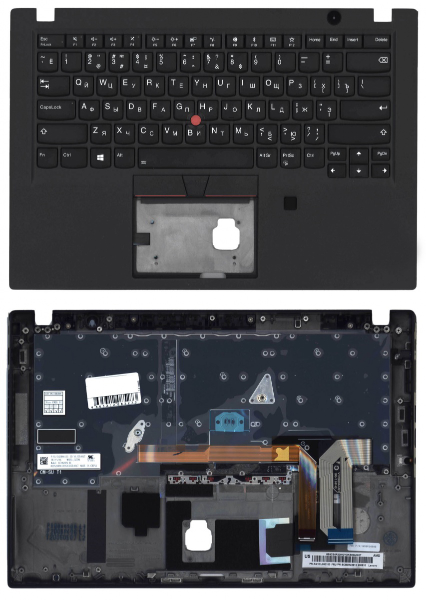

Клавиатура OEM для ноутбука Lenovo ThinkPad T495S, для Lenovo ThinkPad T495S, p/n: 5M10V16680, 5M10V16679, 5M11A08659