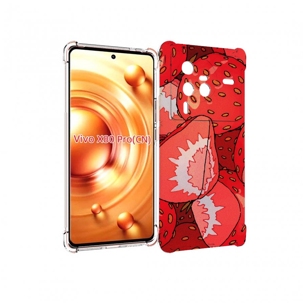 

Чехол MyPads рисованная-клубника для Vivo X80 PRO, Прозрачный, Tocco