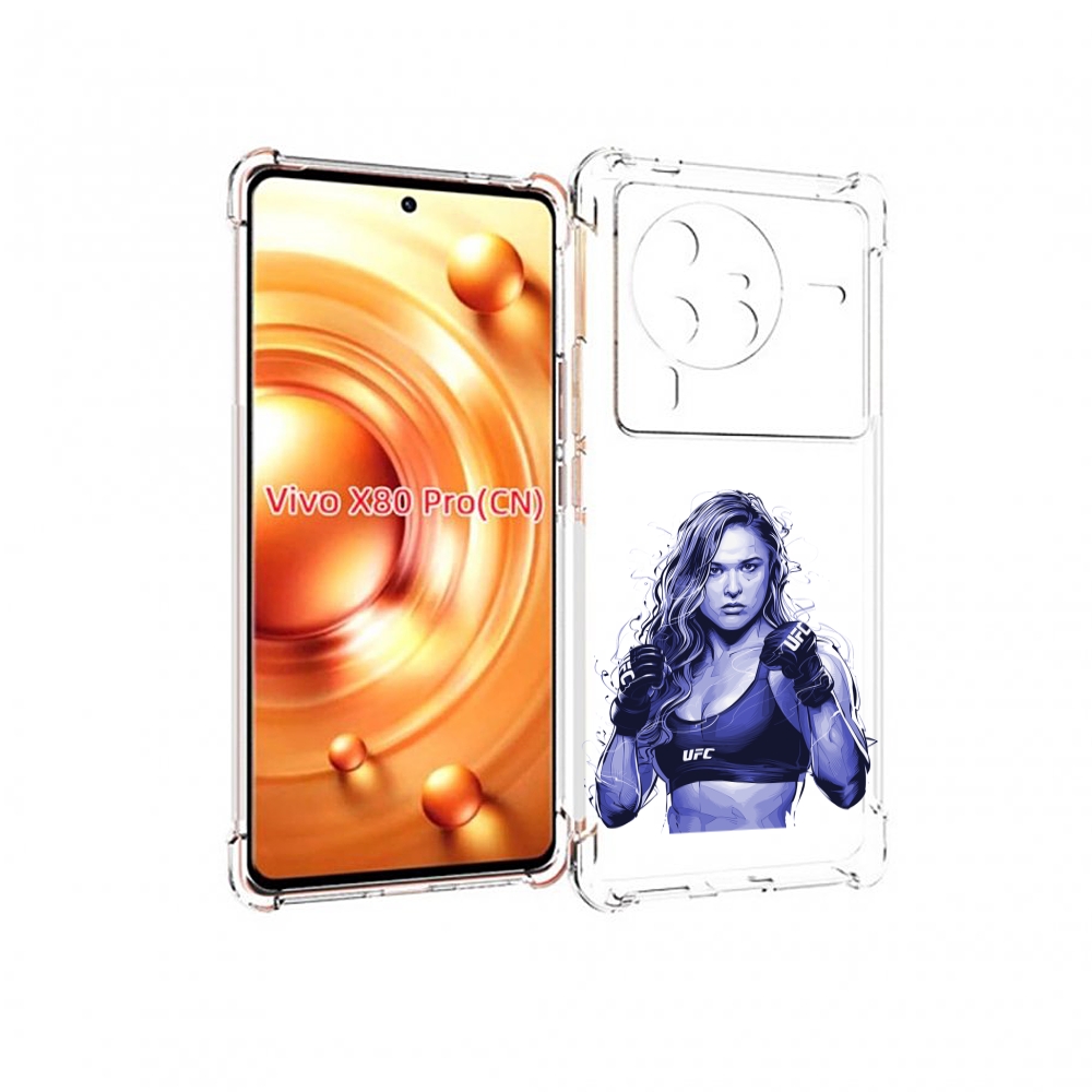 

Чехол MyPads ронда-роузи-юфс для Vivo X80 Pro, Прозрачный, Tocco