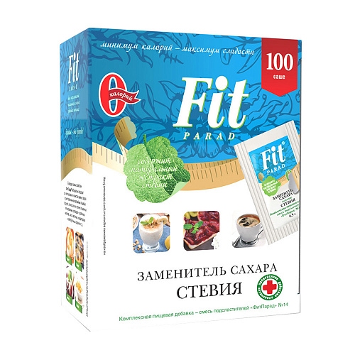 

Заменитель сахара Fit Parad на основе стевии №14, 100