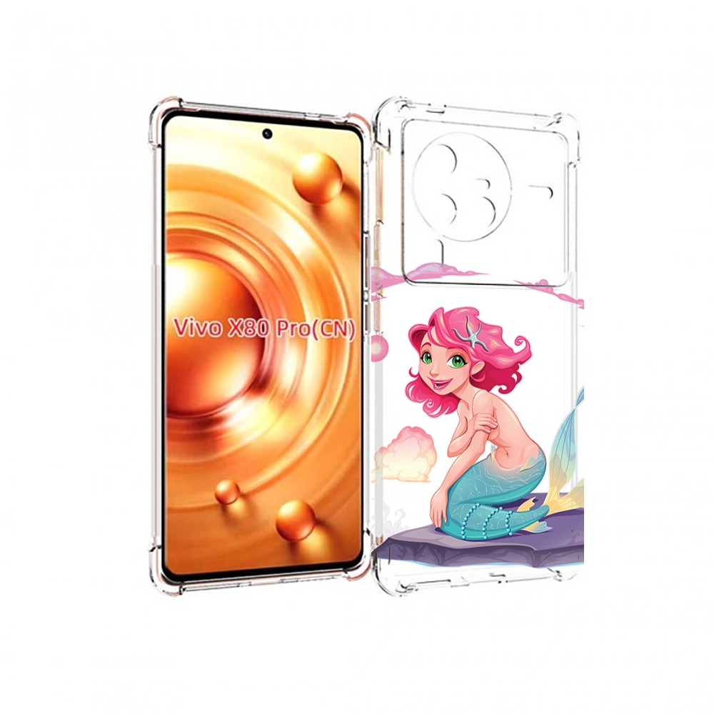 

Чехол MyPads русалочка для Vivo X80 Pro, Прозрачный, Tocco