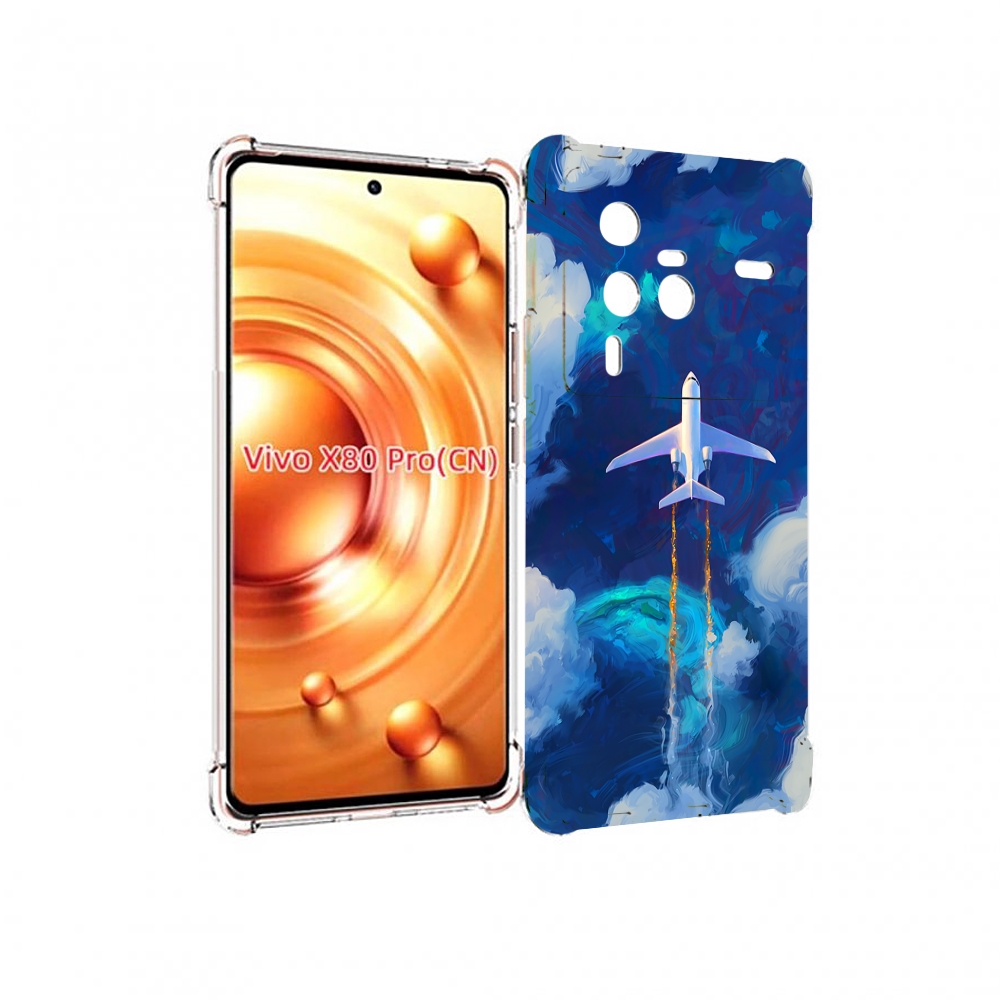 

Чехол MyPads самолет-в-небе-рисунок для Vivo X80 PRO, Прозрачный, Tocco