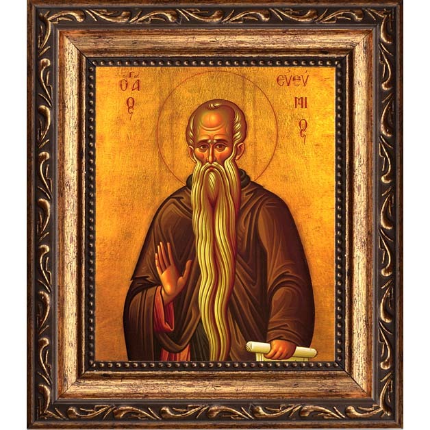 

Евфимий Великий преподобный иеромонах. Икона на холсте.