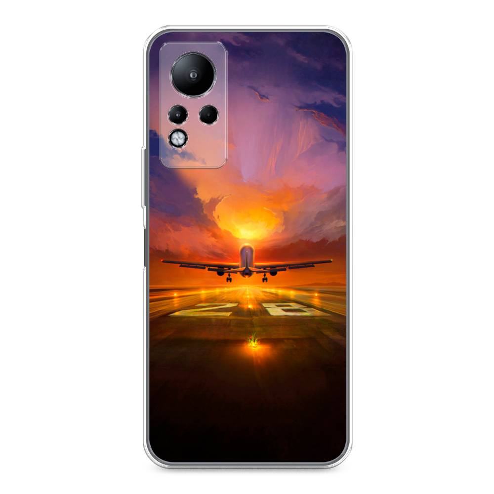 

Чехол для Infinix Note 11/12 G88 "Самолет на посадке", Оранжевый;синий, 3100450-6
