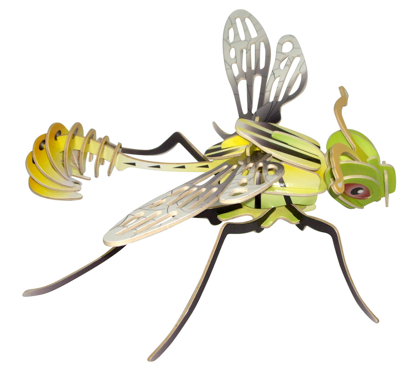 

Сборная деревянная модель, цветная Земляная оса