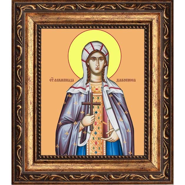 

Олимпиада Константинопольская Святая. Икона на холсте.
