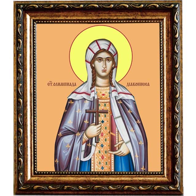 

Олимпиада Константинопольская Святая. Икона на холсте.
