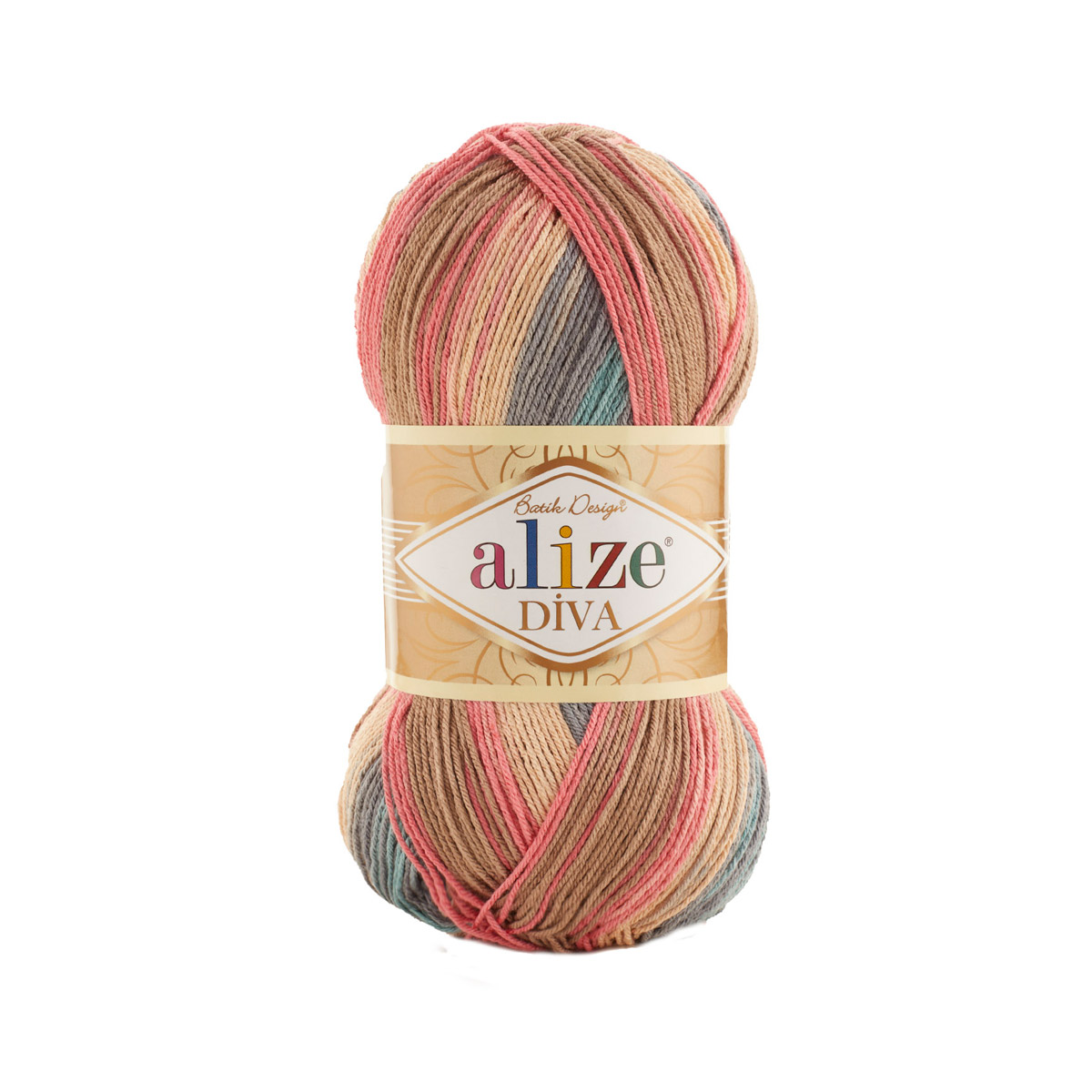 

Пряжа ALIZE 'Diva batik', 100г, 350м (100% микрофибра) ТУ (7399 секционный), 5 мотков