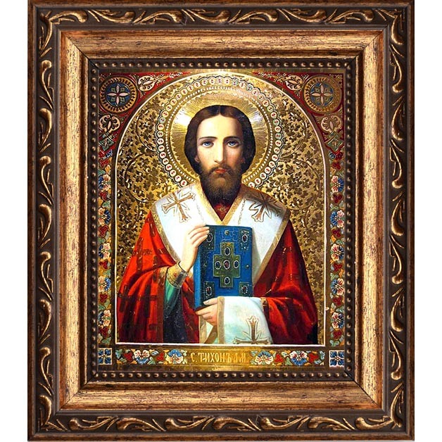 

Тихон Амафунтский Святитель, епископ. Икона на холсте.