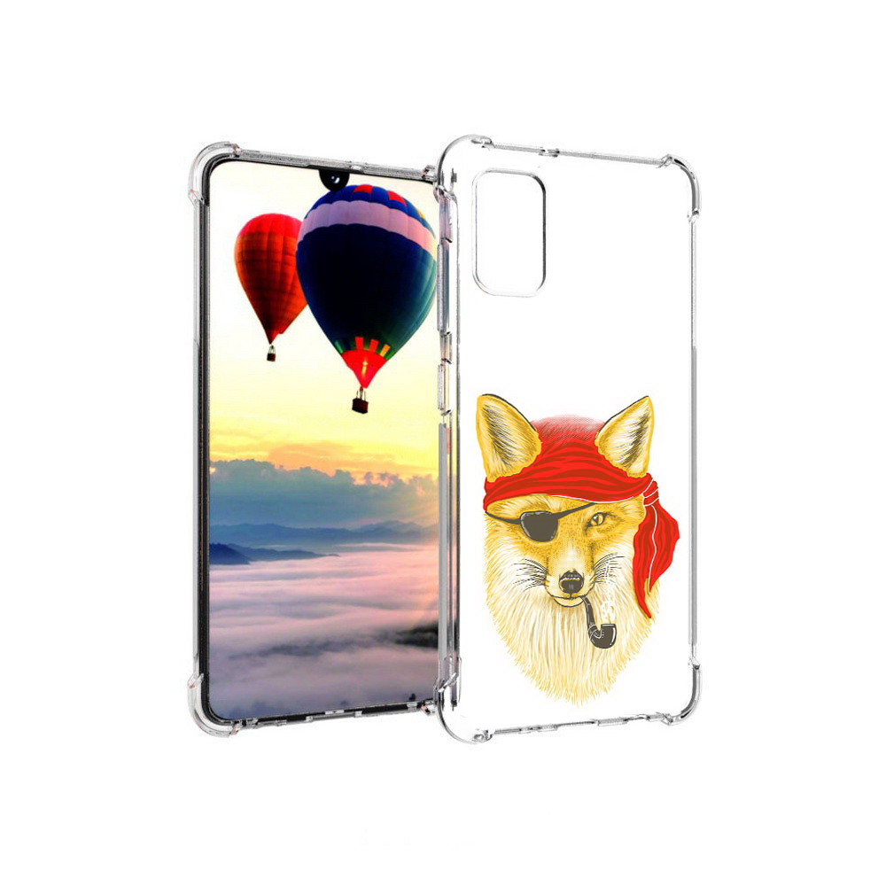 

Чехол MyPads Tocco для Samsung Galaxy A41 лиса-пират (PT147427.483.440), Прозрачный, Tocco