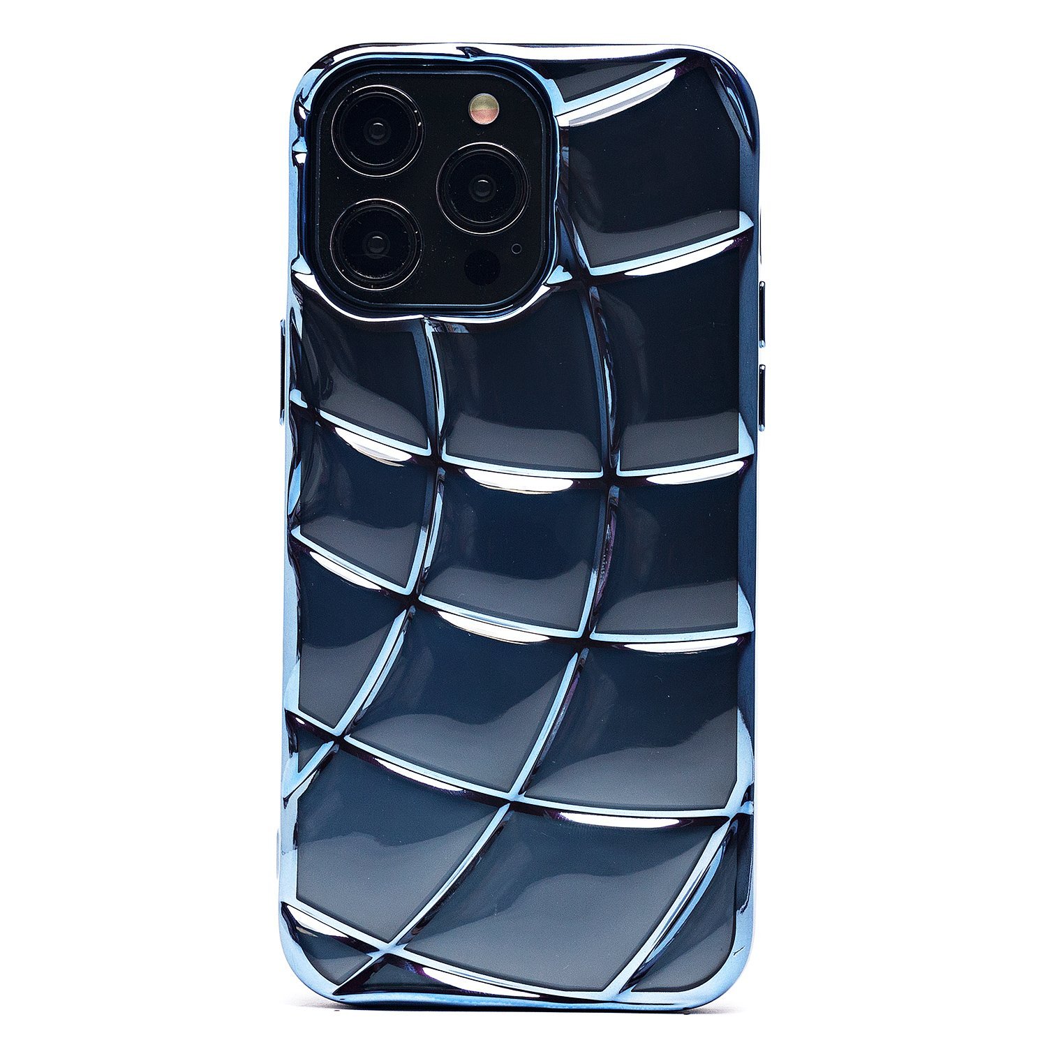 

Чехол iPhone 14 Pro Max силиконовый серия чешуя <синий>