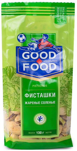 Фисташки Good Food жареные неочищенные 130 г