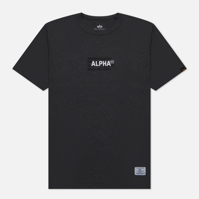 

Мужская футболка Alpha Industries Code Graphic серый, Размер L, Code Graphic