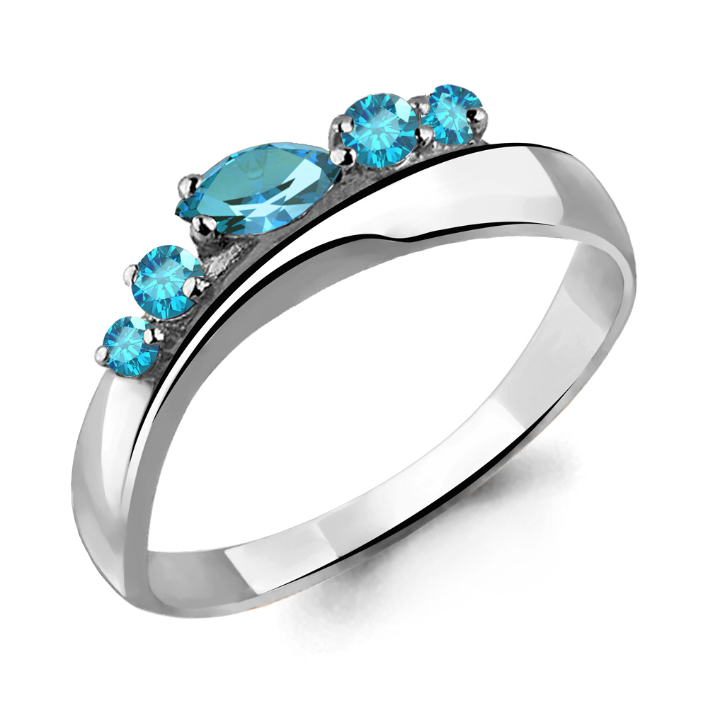 

Кольцо из серебра с топазом р., Aquamarine 6568205, 6568205_925_р