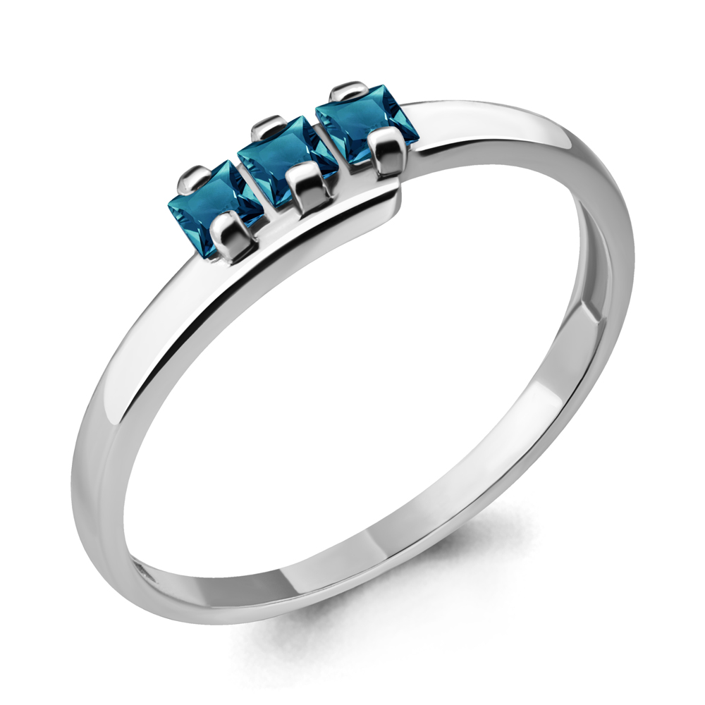 

Кольцо из серебра с топазом р., Aquamarine 6569008, 6569008_925_р