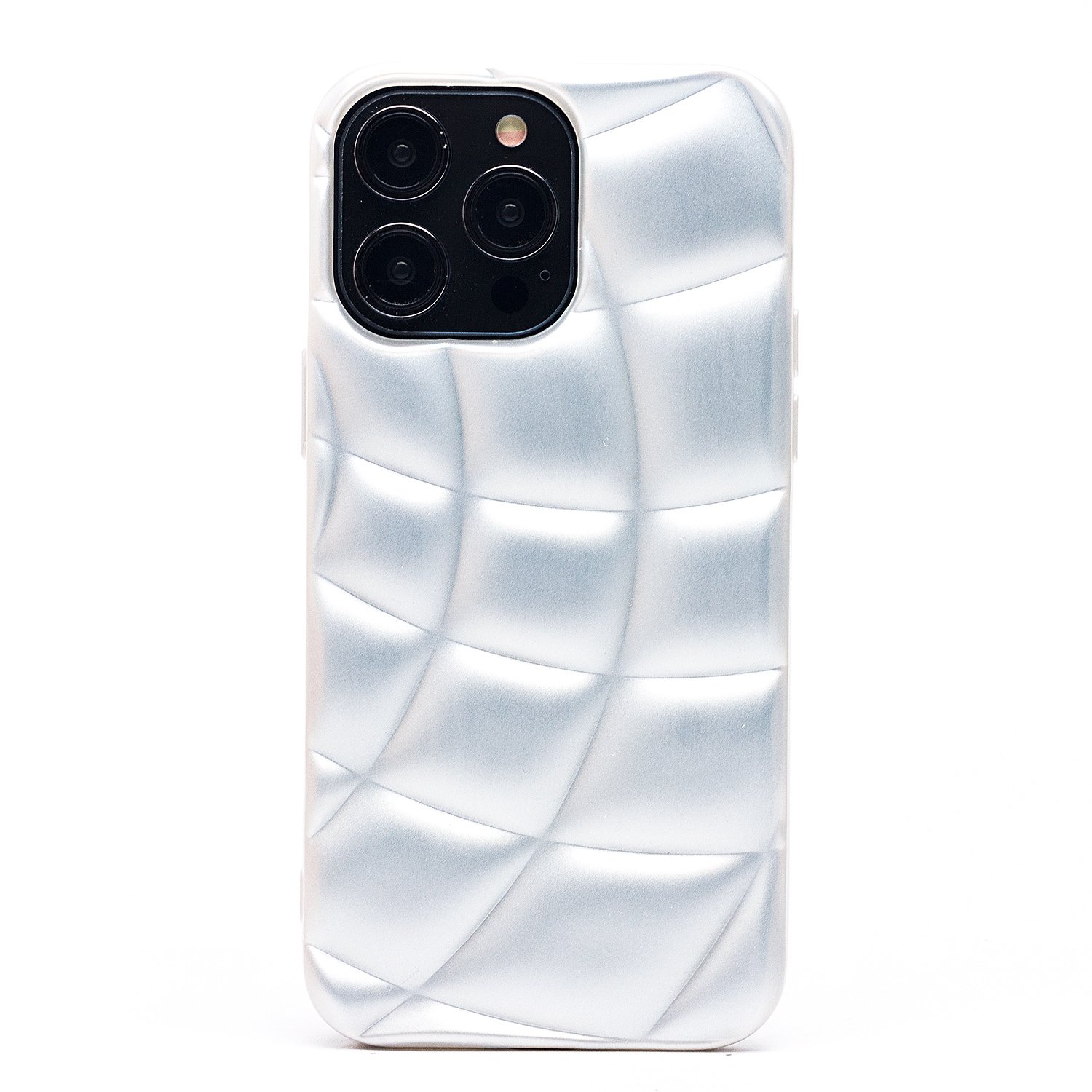 

Чехол iPhone 14 Pro Max силиконовый серия чешуя <белый>