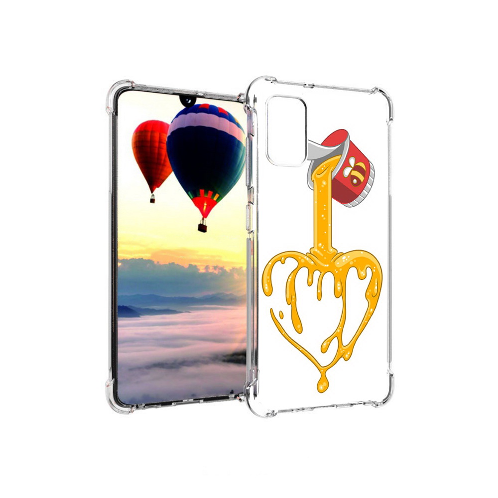 

Чехол MyPads Tocco для Samsung Galaxy A41 медовое сердце (PT147427.483.471), Прозрачный, Tocco