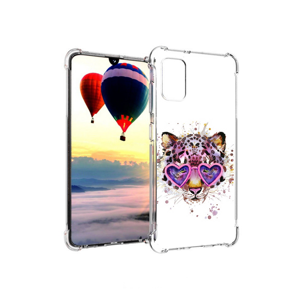 

Чехол MyPads Tocco для Samsung Galaxy A41 модный леопард (PT147427.483.480), Прозрачный, Tocco