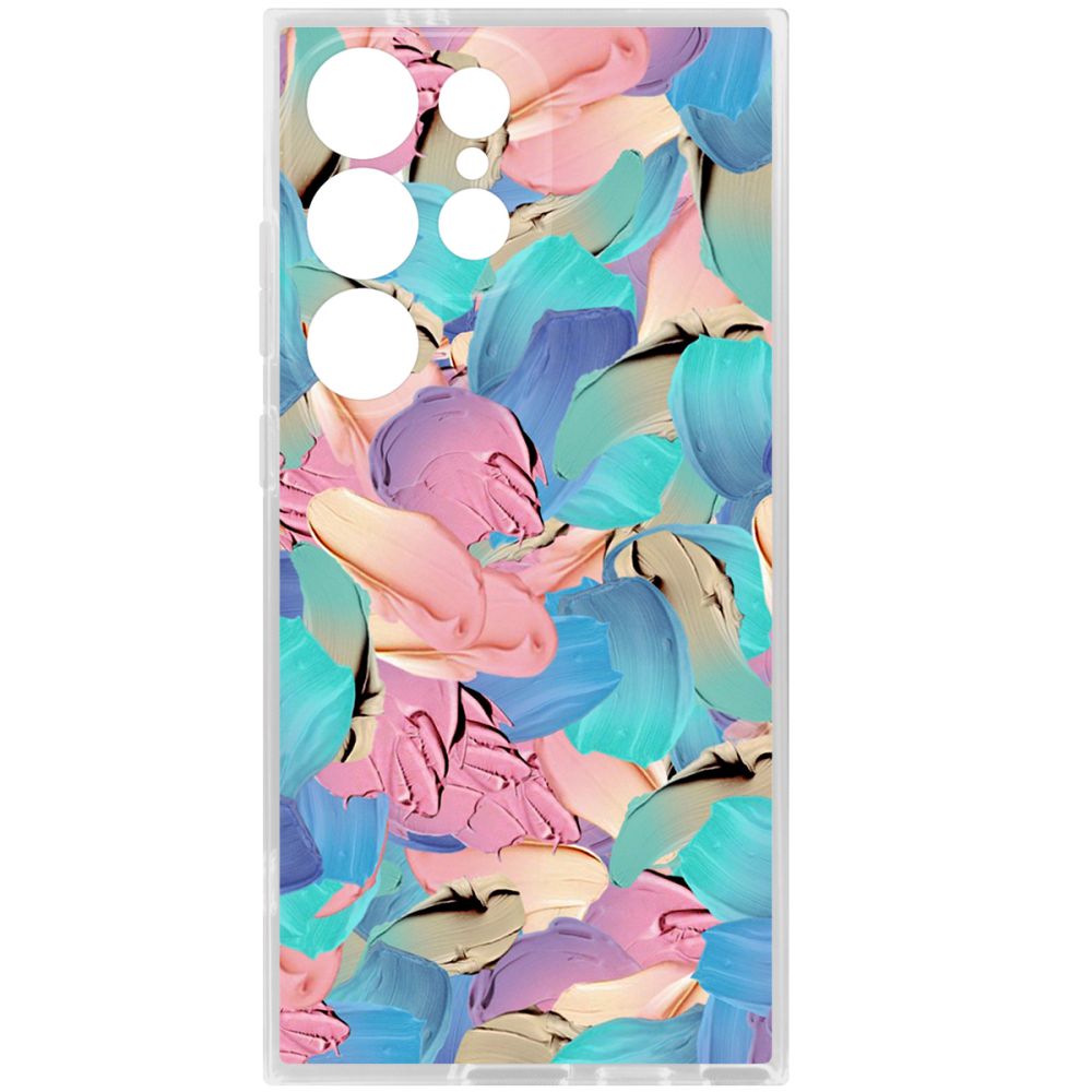 

Чехол-накладка Krutoff Clear Case Абстракт краска для Samsung Galaxy S24 Ultra, Прозрачный