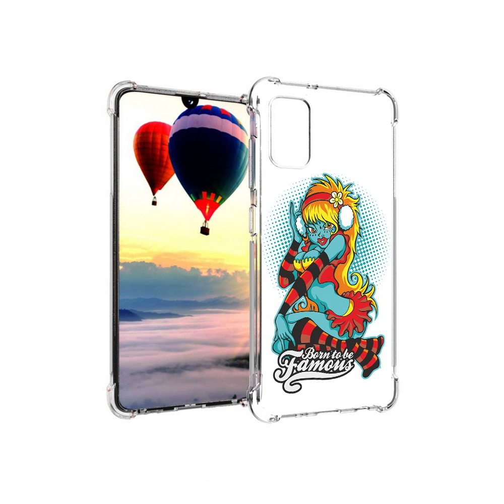 

Чехол MyPads Tocco для Samsung Galaxy A41 нарисованная девушка в наушниках, Прозрачный, Tocco