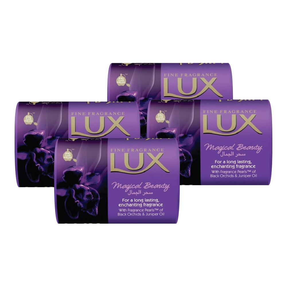 Комплект Мыло кусковое туалетное LUX Magical Beauty Магия орхидеи 85 г х 4 шт