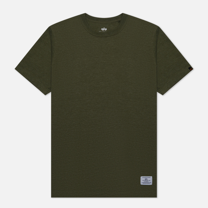 

Мужская футболка Alpha Industries Essential Crew Neck оливковый, Размер M, Зеленый, Essential Crew Neck