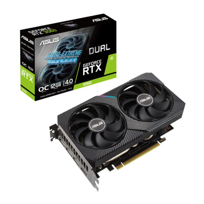 Видеокарта ASUS NVIDIA GeForce RTX 3060 DUAL OC (DUAL-RTX3060-O12G)