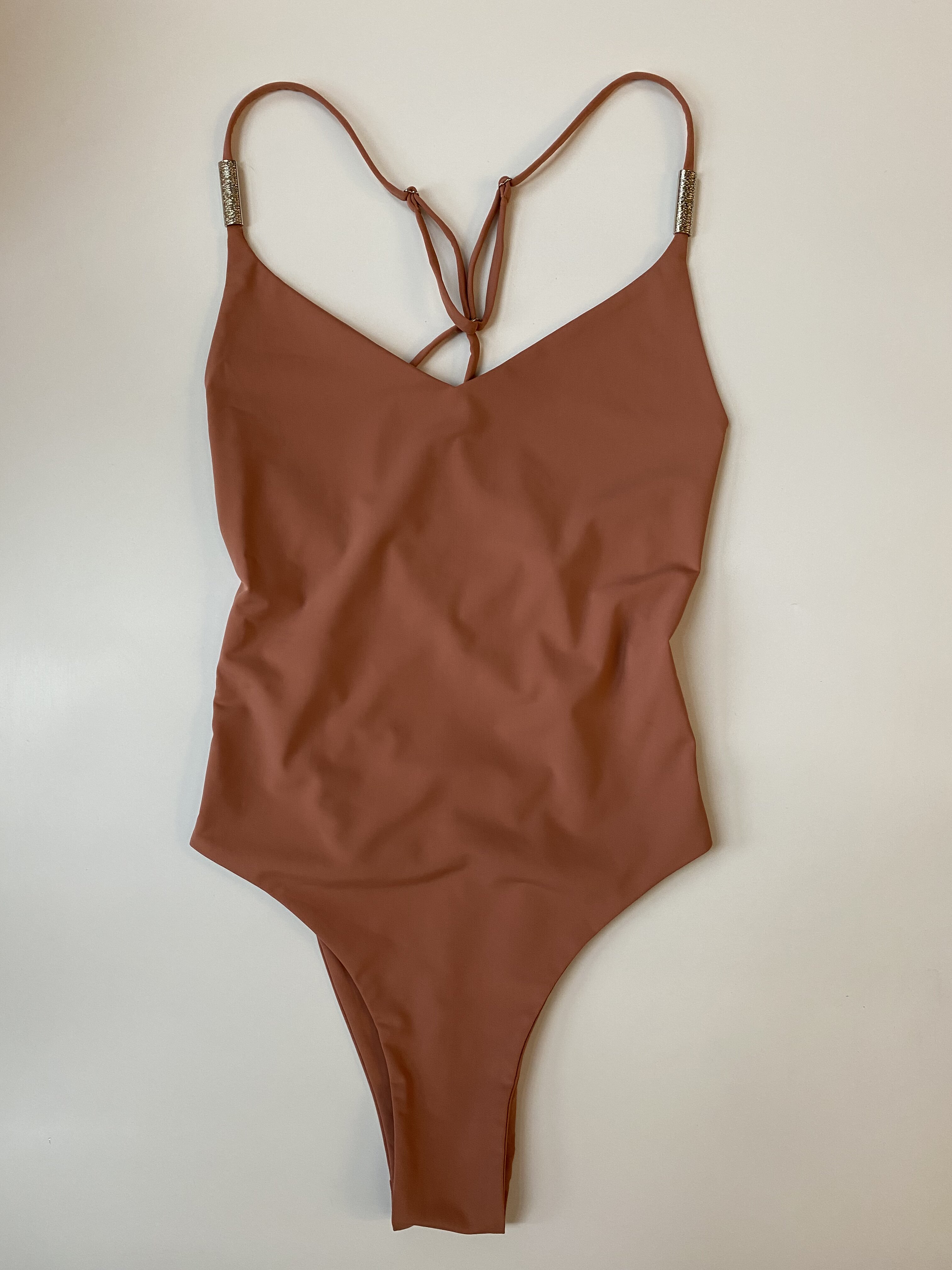 

Купальник слитный женский Balibikini Нори коричневый XS, Нори