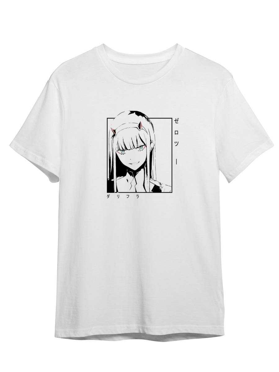 фото Футболка унисекс сувенирshop милая во франксе/darling in the franxx 1 белая 2xl (52-54)