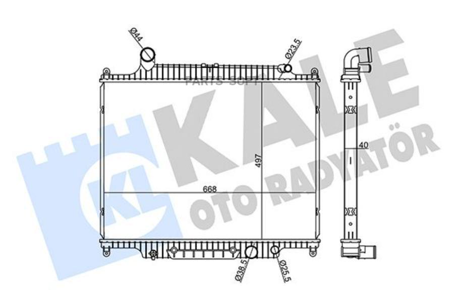 

Радиатор системы охлаждения land rover range rover iii / range rover sport i